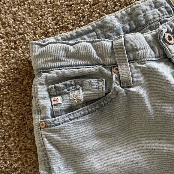 AG Adriano Goldschmied Ex Boyfriend Sloughy Slim Jeans Womens 25 R Ripped Skate - Picture 4 of 16